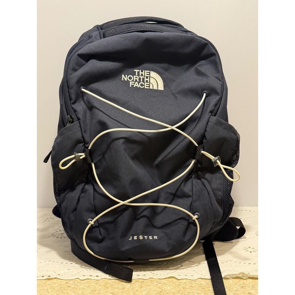 The North Face Jester Backpack Navy Blue FlexVent Laptop Bag Daypack NF0A3VXF